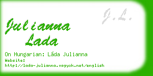 julianna lada business card